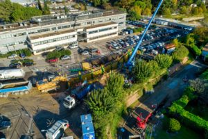 drone montpellier suivi de chantier hopital lapeyronie