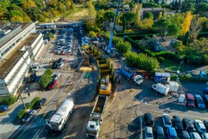 hopital lapeyronie suivi de chantier drone montpellier